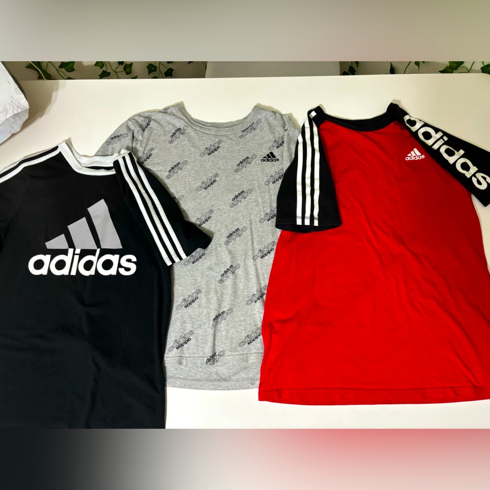 3 Adidas Boys T Shirts Size L (14-16)